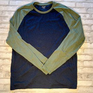 Old navy baseball style tee long sleeve Men's size L